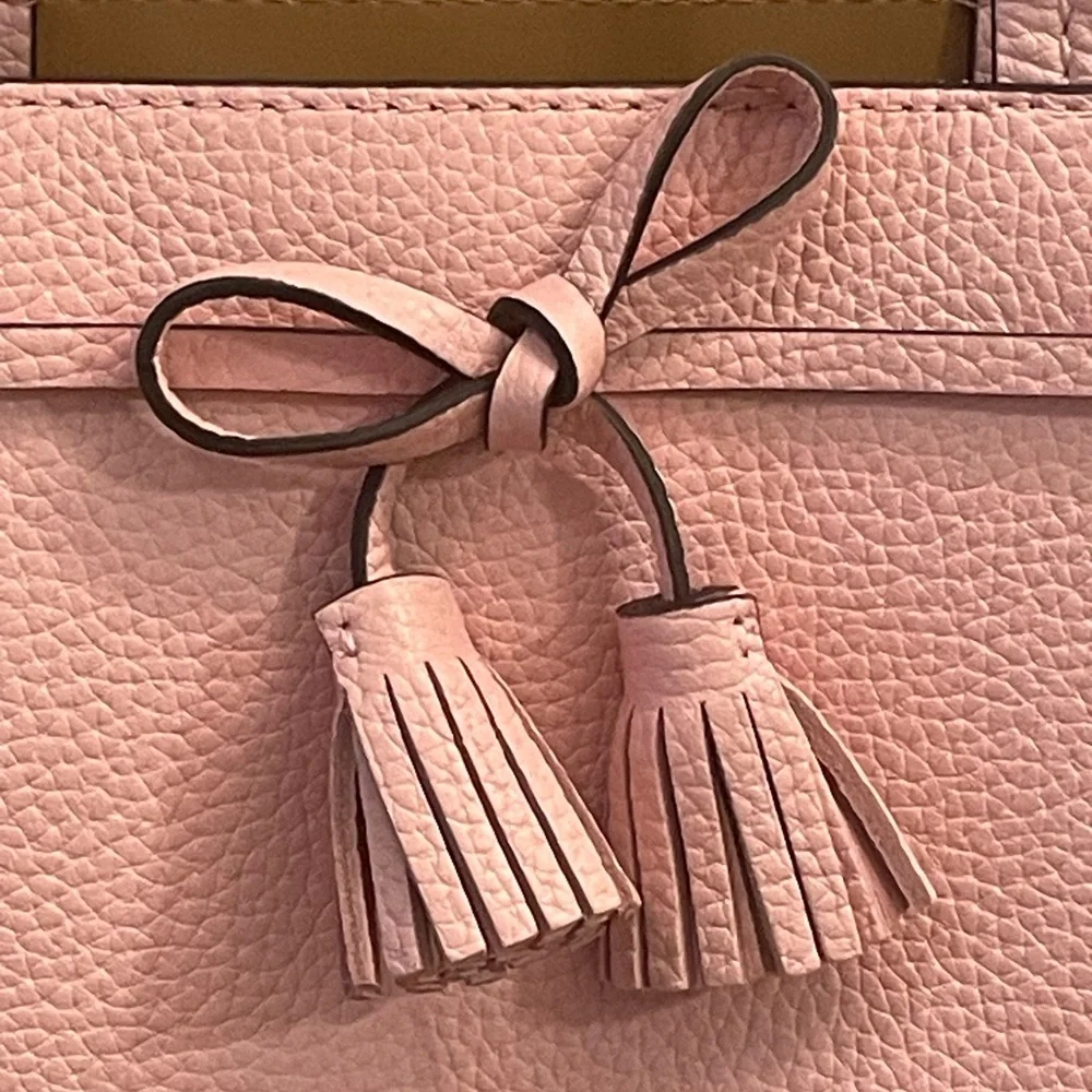 Kate Spade Hayes small satchel, crossbody, peppled leather, tea rose - Picture 3 of 11